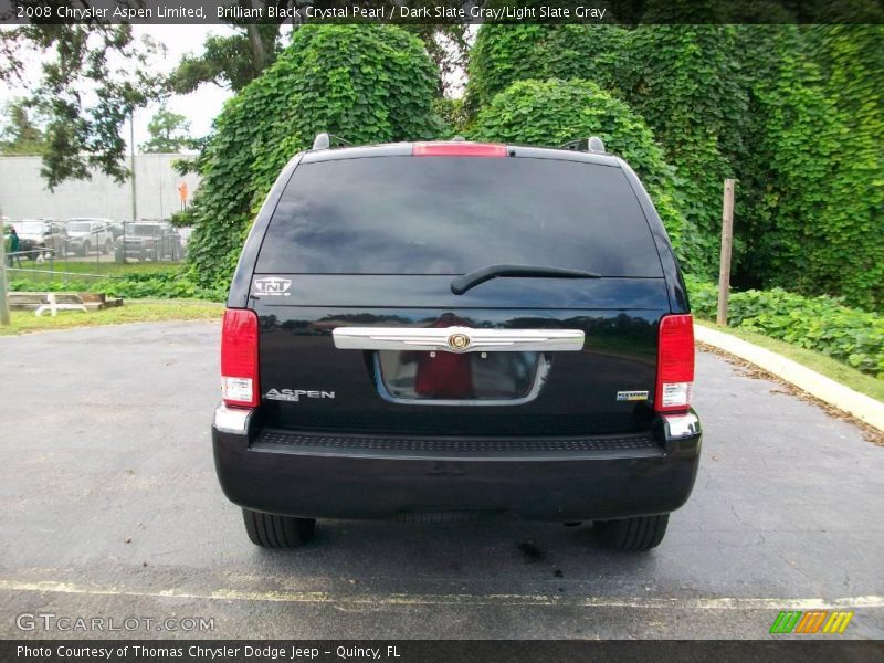 Brilliant Black Crystal Pearl / Dark Slate Gray/Light Slate Gray 2008 Chrysler Aspen Limited