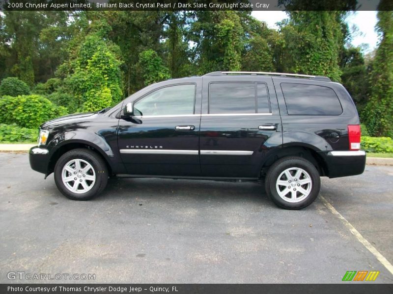 Brilliant Black Crystal Pearl / Dark Slate Gray/Light Slate Gray 2008 Chrysler Aspen Limited