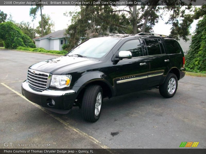 Brilliant Black Crystal Pearl / Dark Slate Gray/Light Slate Gray 2008 Chrysler Aspen Limited