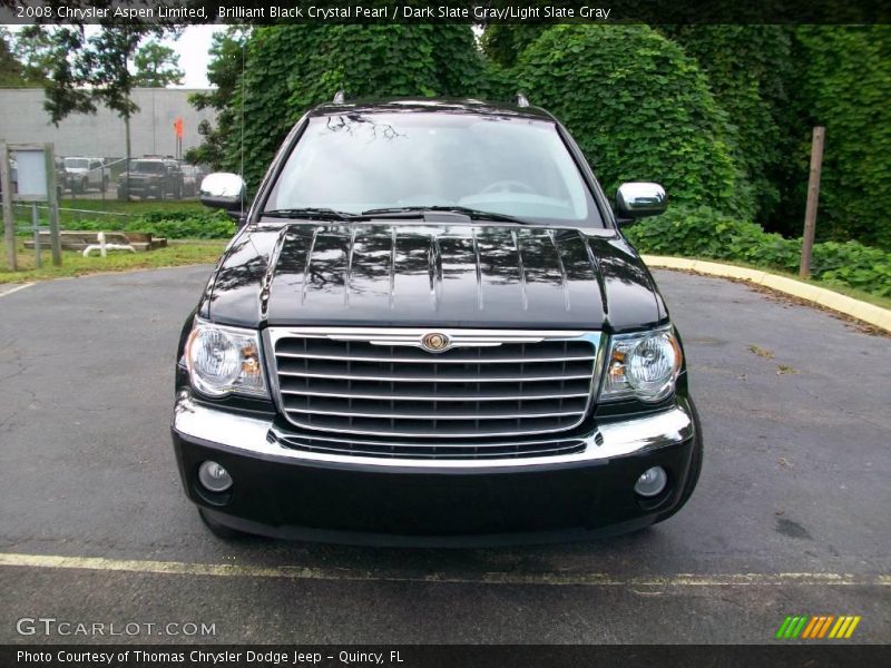 Brilliant Black Crystal Pearl / Dark Slate Gray/Light Slate Gray 2008 Chrysler Aspen Limited