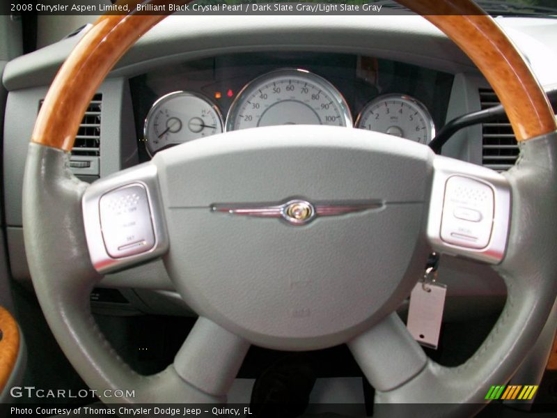 Brilliant Black Crystal Pearl / Dark Slate Gray/Light Slate Gray 2008 Chrysler Aspen Limited