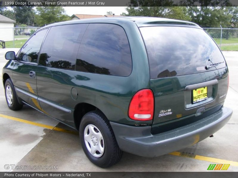 Forest Green Pearlcoat / Mist Gray 1999 Dodge Caravan
