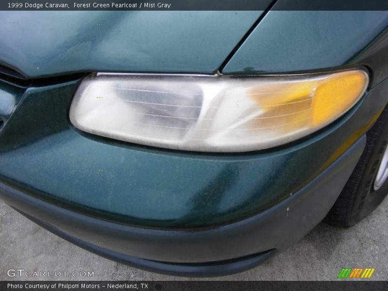 Forest Green Pearlcoat / Mist Gray 1999 Dodge Caravan