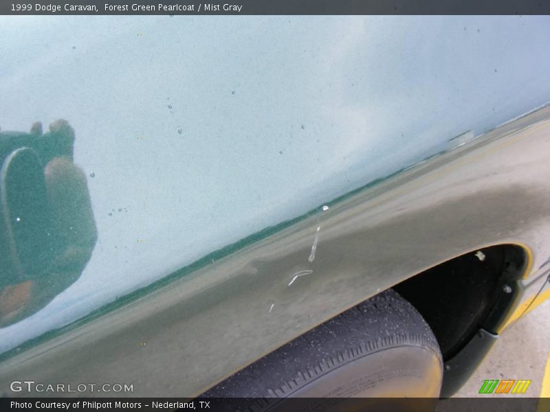 Forest Green Pearlcoat / Mist Gray 1999 Dodge Caravan