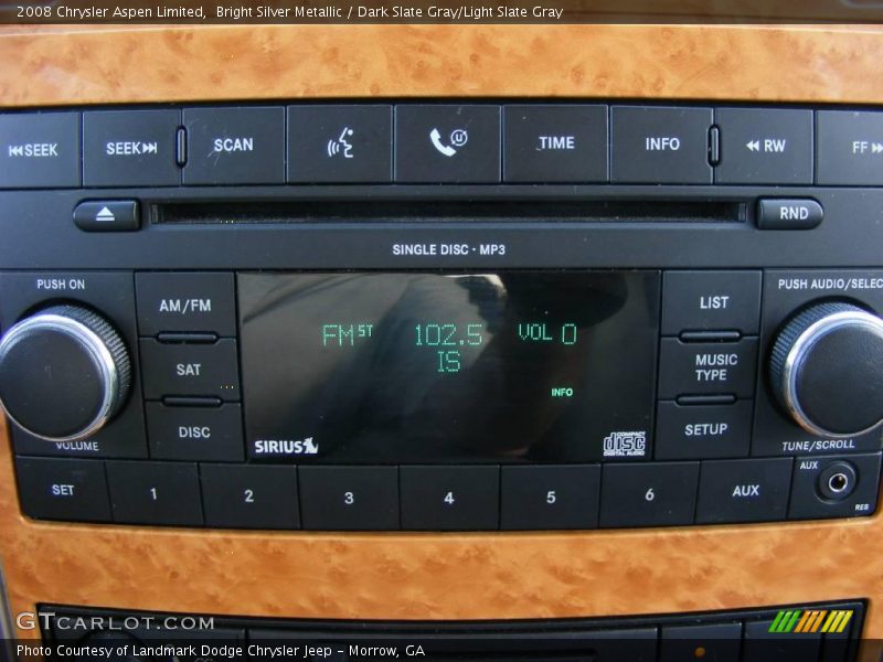 Bright Silver Metallic / Dark Slate Gray/Light Slate Gray 2008 Chrysler Aspen Limited