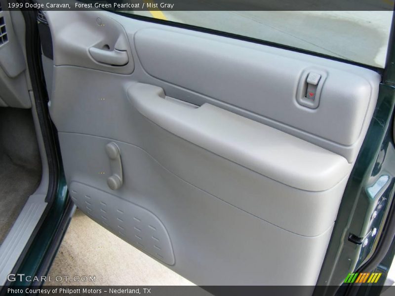 Forest Green Pearlcoat / Mist Gray 1999 Dodge Caravan
