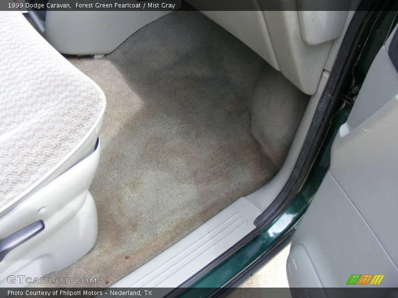 Forest Green Pearlcoat / Mist Gray 1999 Dodge Caravan