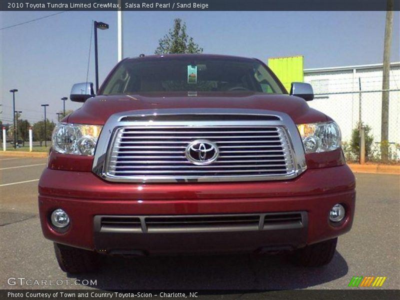 Salsa Red Pearl / Sand Beige 2010 Toyota Tundra Limited CrewMax