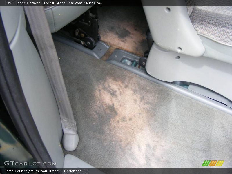 Forest Green Pearlcoat / Mist Gray 1999 Dodge Caravan