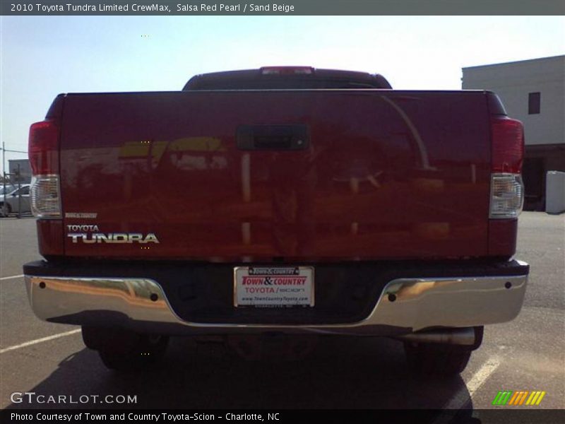 Salsa Red Pearl / Sand Beige 2010 Toyota Tundra Limited CrewMax