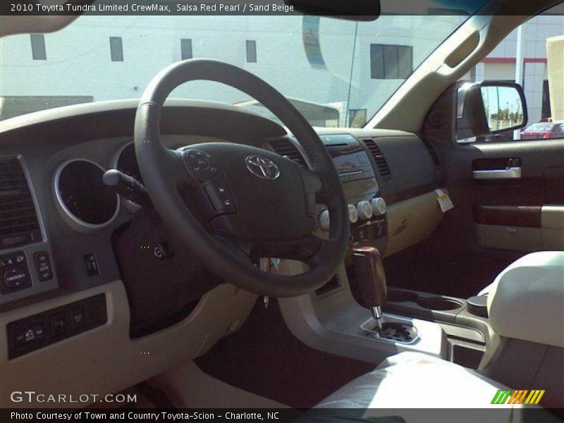 Salsa Red Pearl / Sand Beige 2010 Toyota Tundra Limited CrewMax