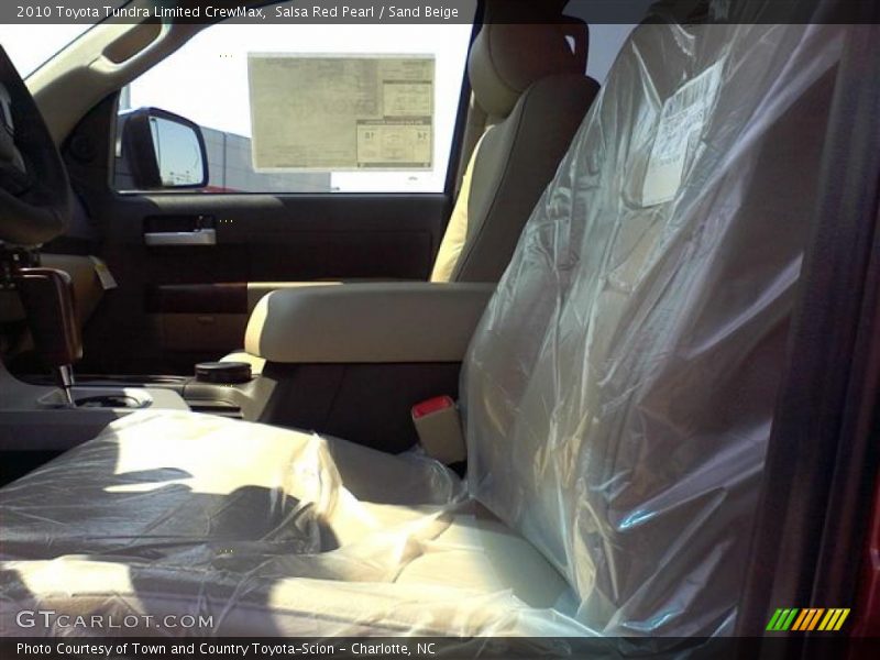Salsa Red Pearl / Sand Beige 2010 Toyota Tundra Limited CrewMax