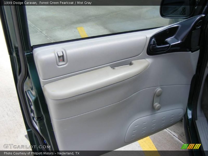 Forest Green Pearlcoat / Mist Gray 1999 Dodge Caravan