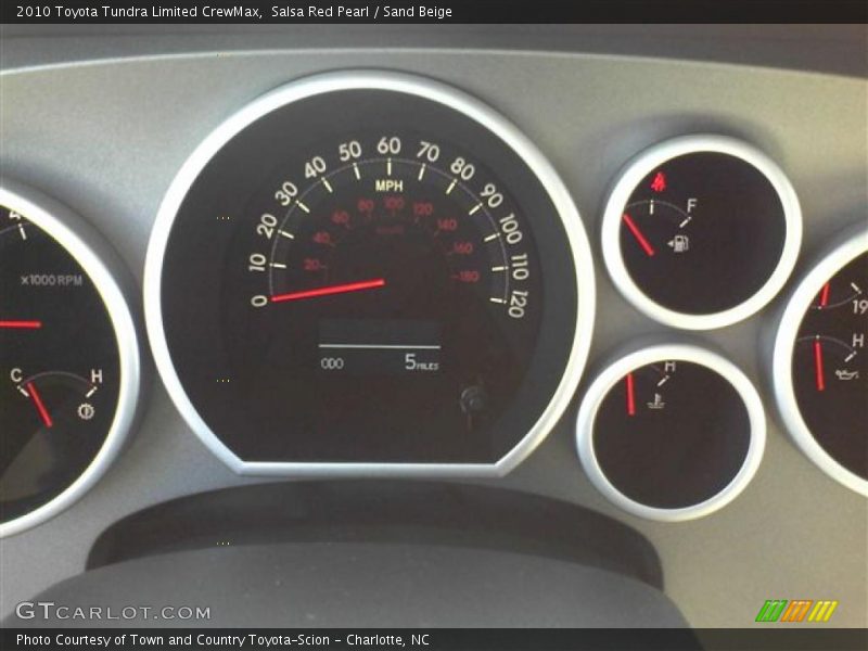 Salsa Red Pearl / Sand Beige 2010 Toyota Tundra Limited CrewMax
