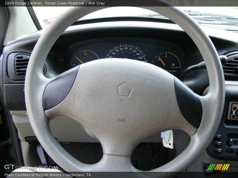 Forest Green Pearlcoat / Mist Gray 1999 Dodge Caravan