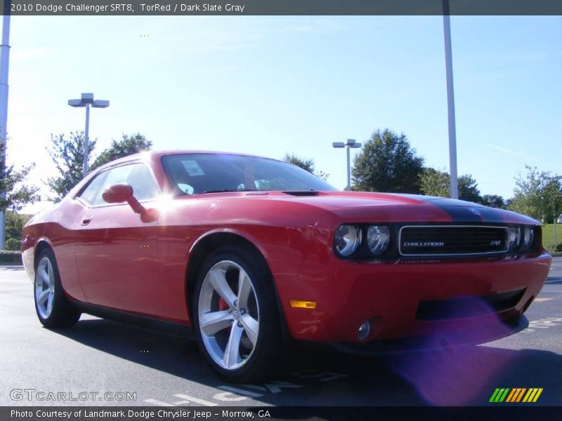 TorRed / Dark Slate Gray 2010 Dodge Challenger SRT8