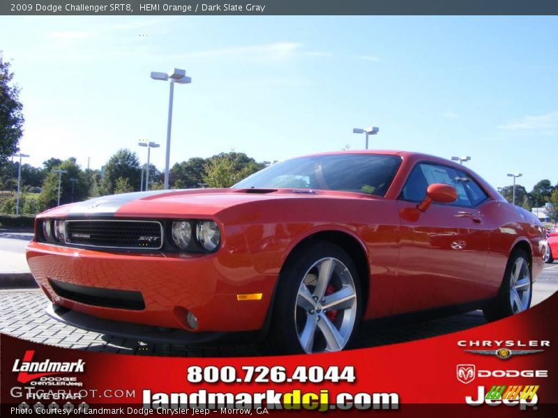 HEMI Orange / Dark Slate Gray 2009 Dodge Challenger SRT8
