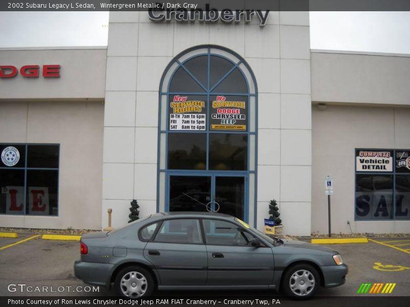 Wintergreen Metallic / Dark Gray 2002 Subaru Legacy L Sedan