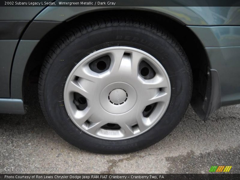 Wintergreen Metallic / Dark Gray 2002 Subaru Legacy L Sedan