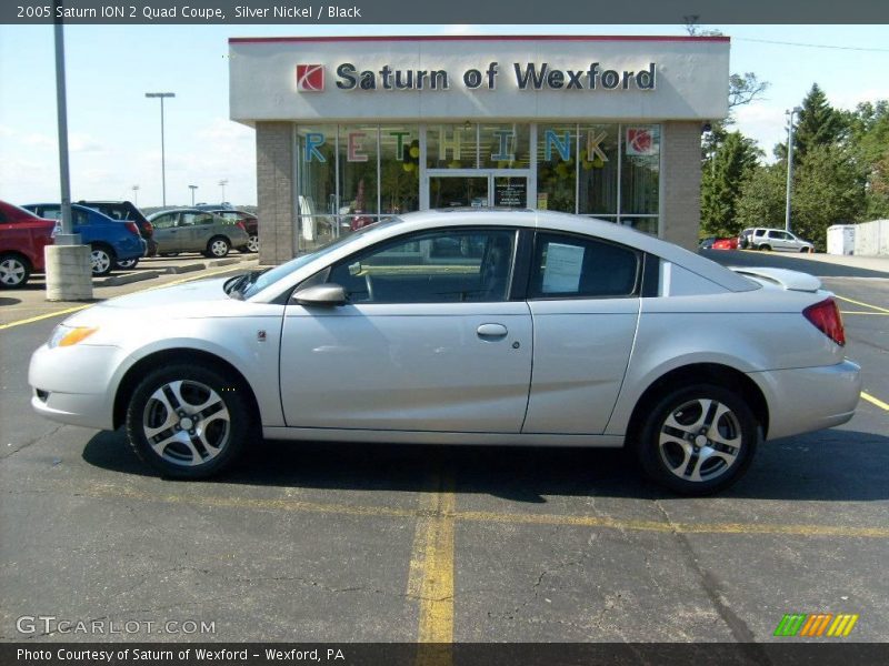 Silver Nickel / Black 2005 Saturn ION 2 Quad Coupe