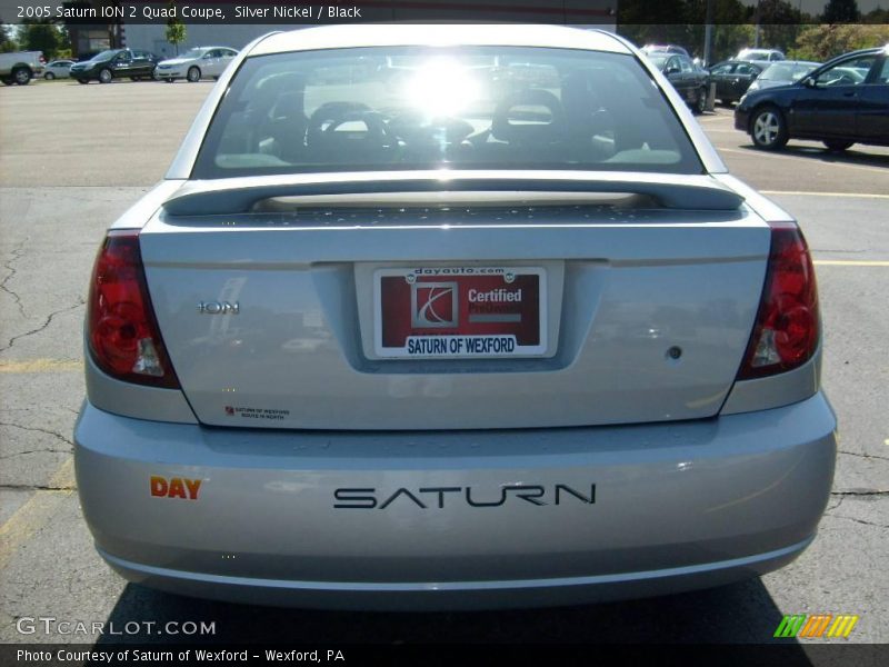 Silver Nickel / Black 2005 Saturn ION 2 Quad Coupe