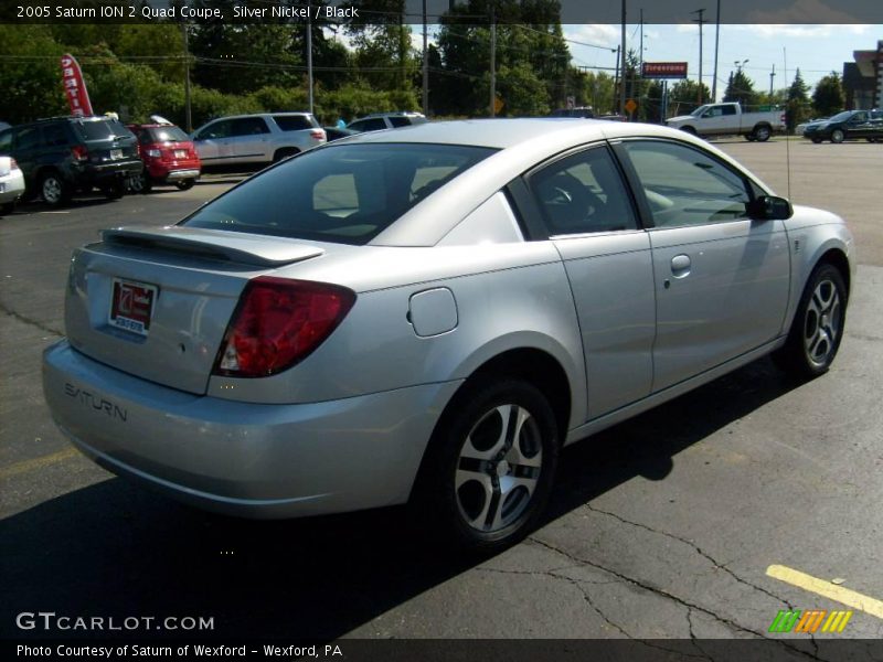 Silver Nickel / Black 2005 Saturn ION 2 Quad Coupe