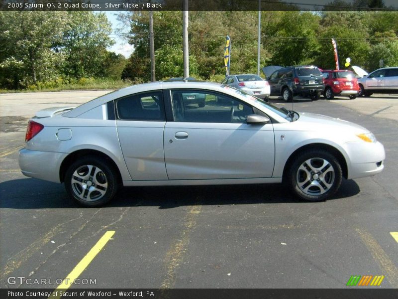 Silver Nickel / Black 2005 Saturn ION 2 Quad Coupe