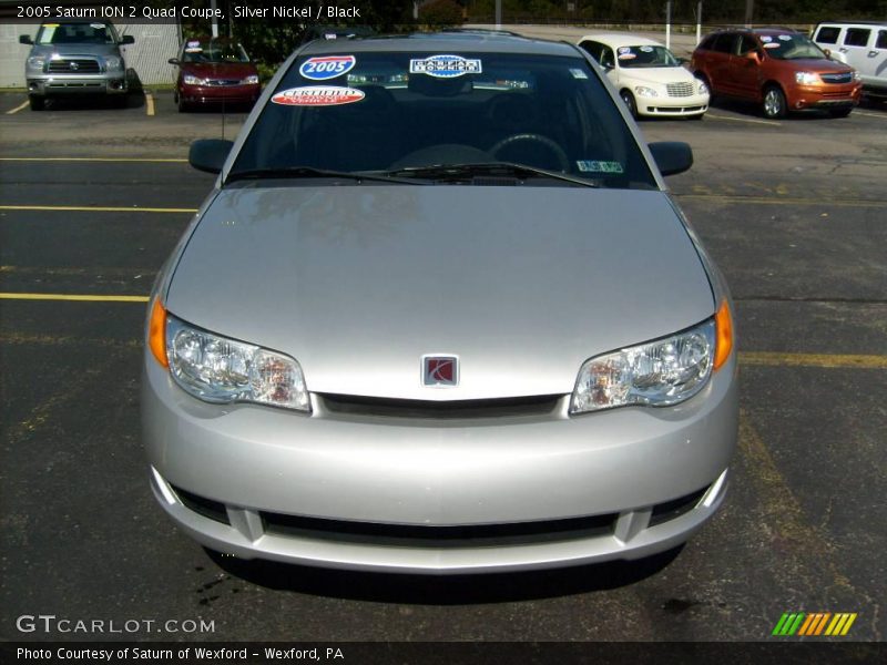 Silver Nickel / Black 2005 Saturn ION 2 Quad Coupe