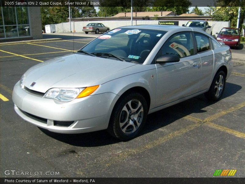 Silver Nickel / Black 2005 Saturn ION 2 Quad Coupe