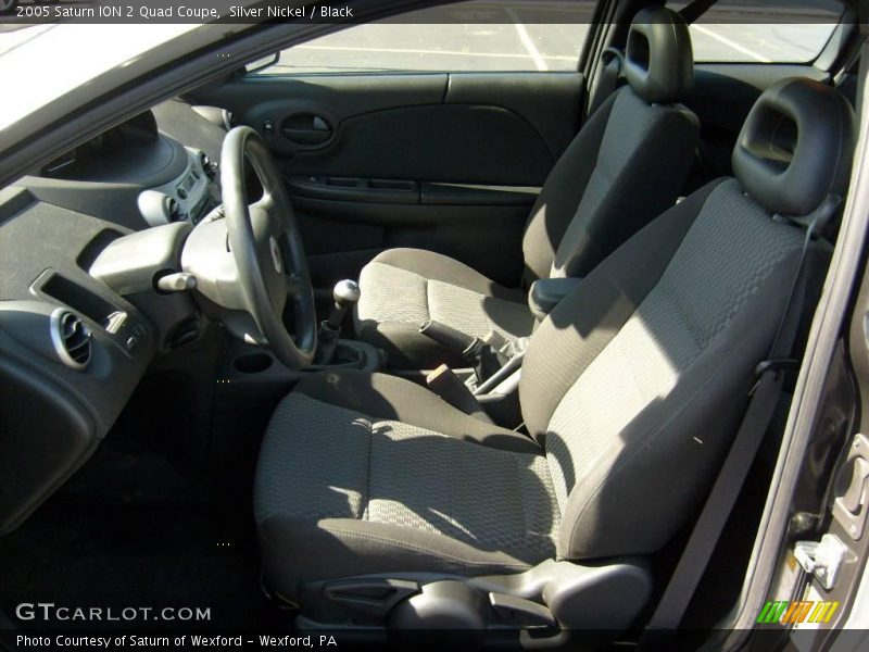 Silver Nickel / Black 2005 Saturn ION 2 Quad Coupe
