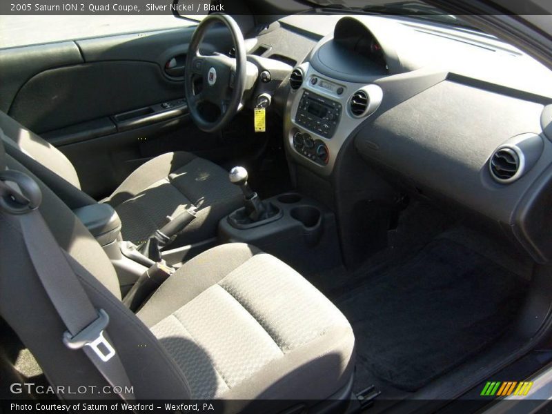 Silver Nickel / Black 2005 Saturn ION 2 Quad Coupe