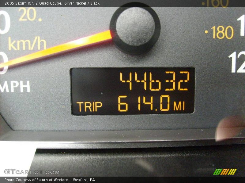 Silver Nickel / Black 2005 Saturn ION 2 Quad Coupe