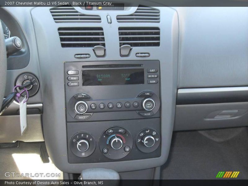 Black / Titanium Gray 2007 Chevrolet Malibu LS V6 Sedan