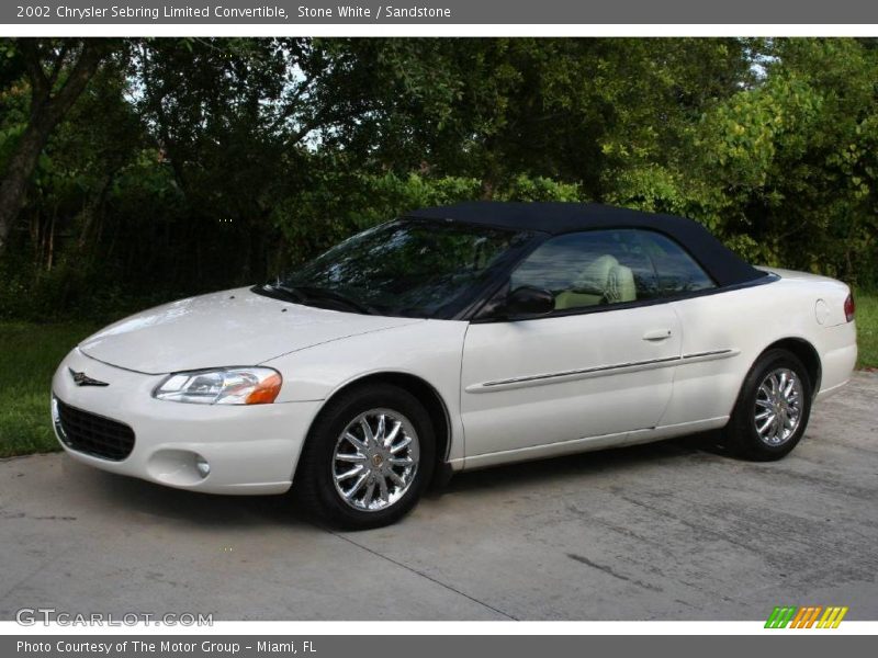 Stone White / Sandstone 2002 Chrysler Sebring Limited Convertible