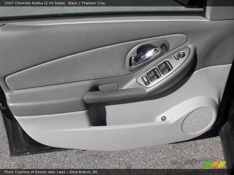 Black / Titanium Gray 2007 Chevrolet Malibu LS V6 Sedan