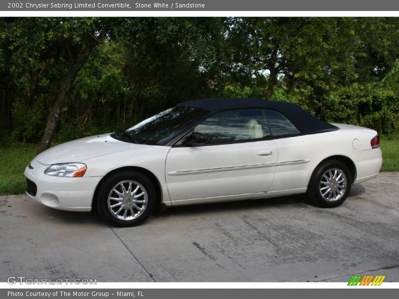 Stone White / Sandstone 2002 Chrysler Sebring Limited Convertible