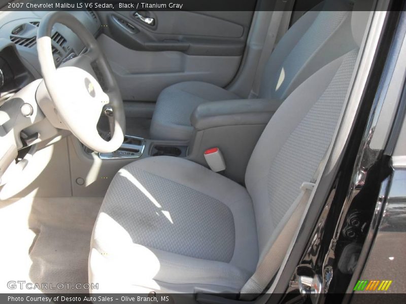 Black / Titanium Gray 2007 Chevrolet Malibu LS V6 Sedan