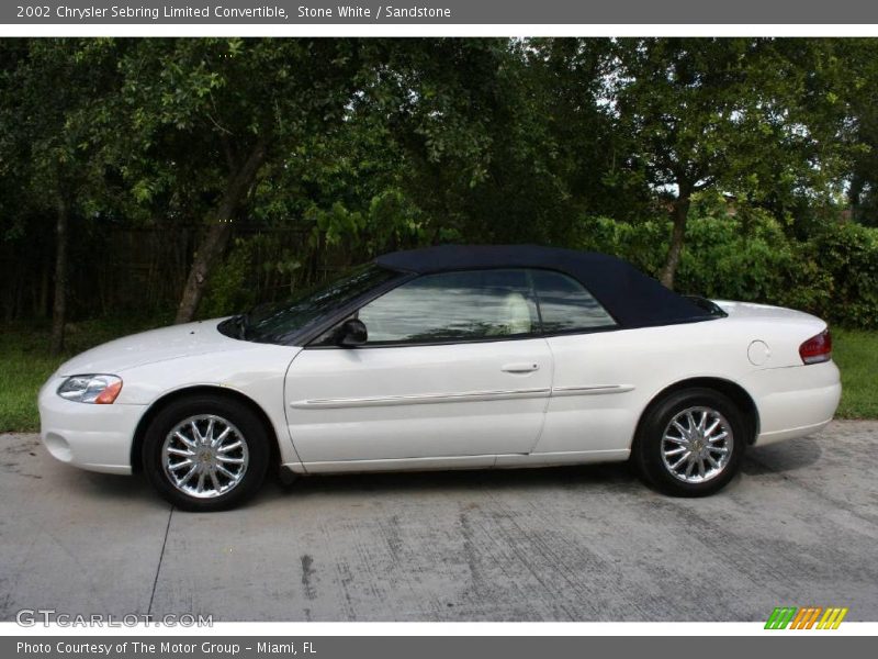 Stone White / Sandstone 2002 Chrysler Sebring Limited Convertible