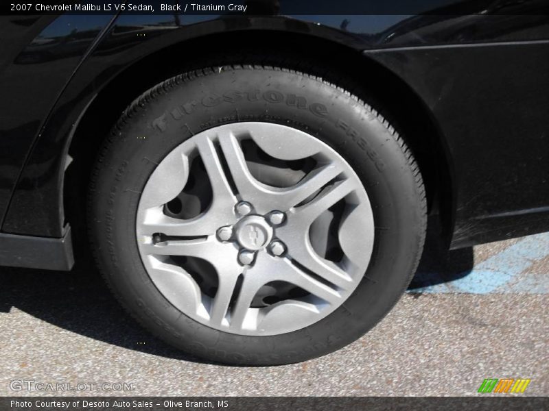 Black / Titanium Gray 2007 Chevrolet Malibu LS V6 Sedan