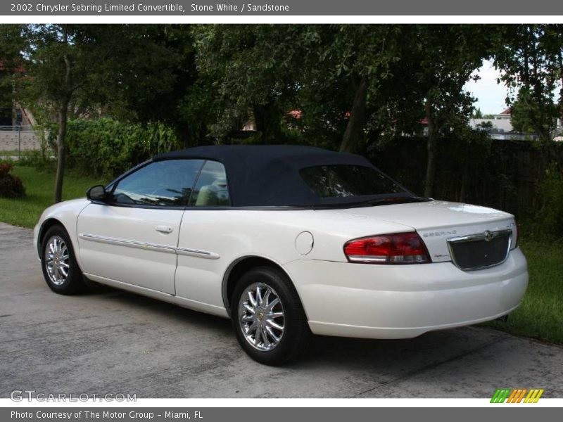 Stone White / Sandstone 2002 Chrysler Sebring Limited Convertible