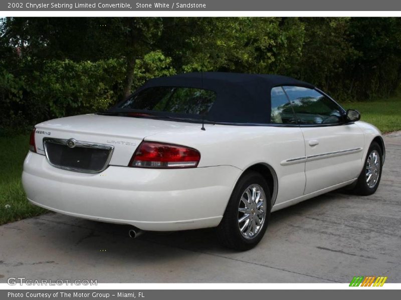 Stone White / Sandstone 2002 Chrysler Sebring Limited Convertible