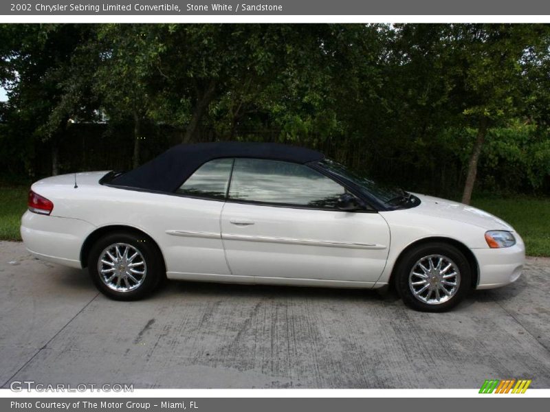Stone White / Sandstone 2002 Chrysler Sebring Limited Convertible