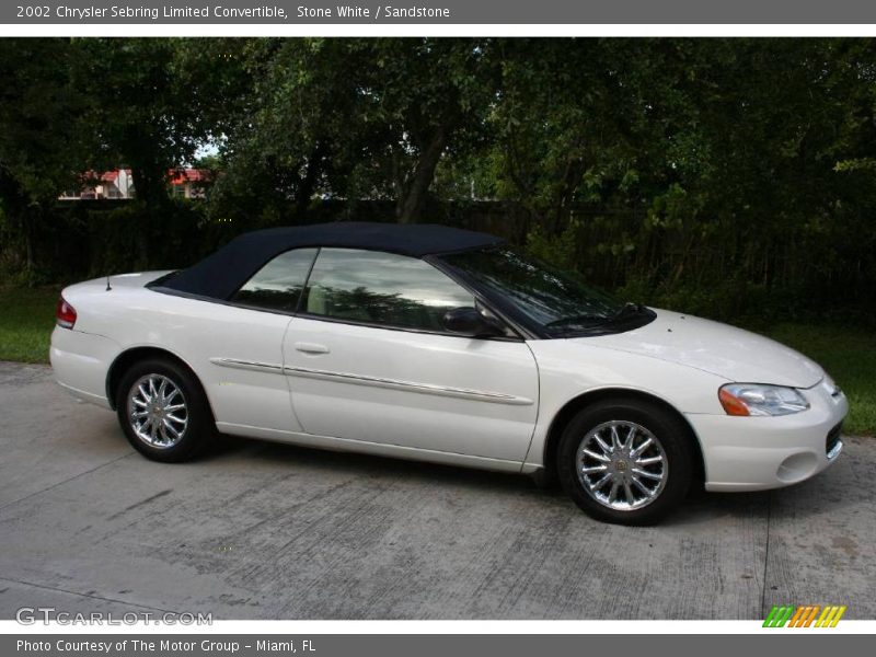 Stone White / Sandstone 2002 Chrysler Sebring Limited Convertible