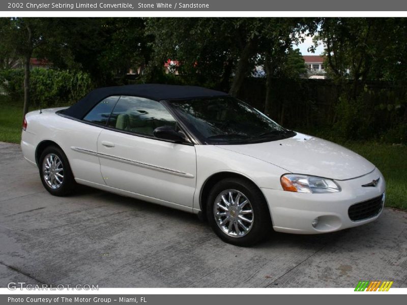 Stone White / Sandstone 2002 Chrysler Sebring Limited Convertible