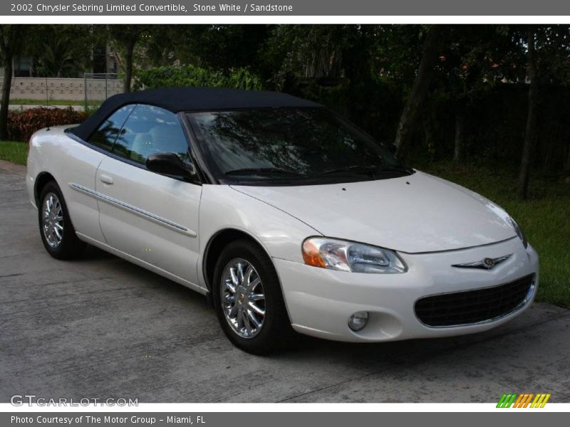 Stone White / Sandstone 2002 Chrysler Sebring Limited Convertible