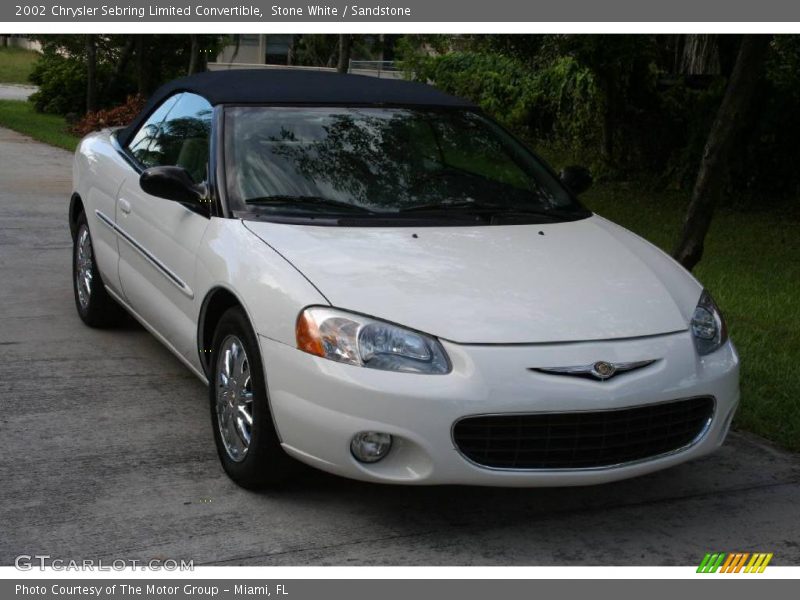 Stone White / Sandstone 2002 Chrysler Sebring Limited Convertible