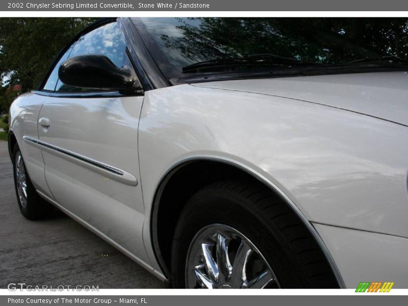 Stone White / Sandstone 2002 Chrysler Sebring Limited Convertible
