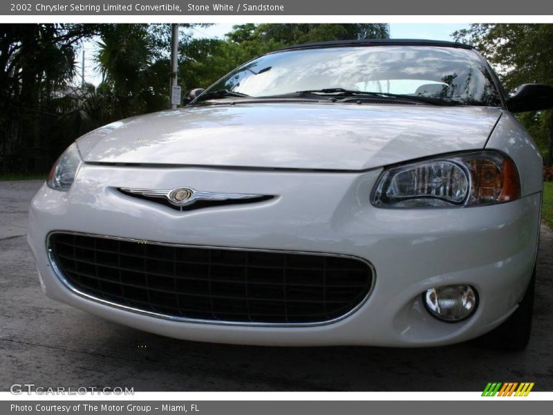 Stone White / Sandstone 2002 Chrysler Sebring Limited Convertible