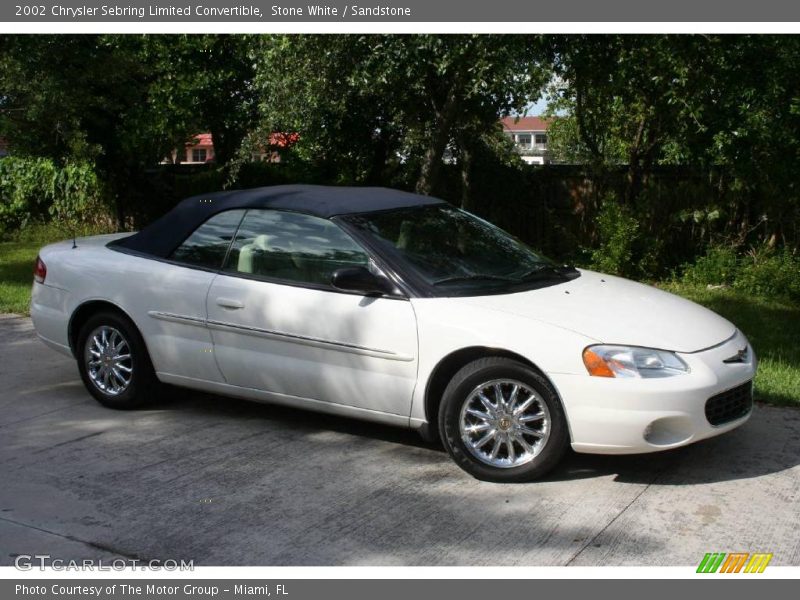 Stone White / Sandstone 2002 Chrysler Sebring Limited Convertible