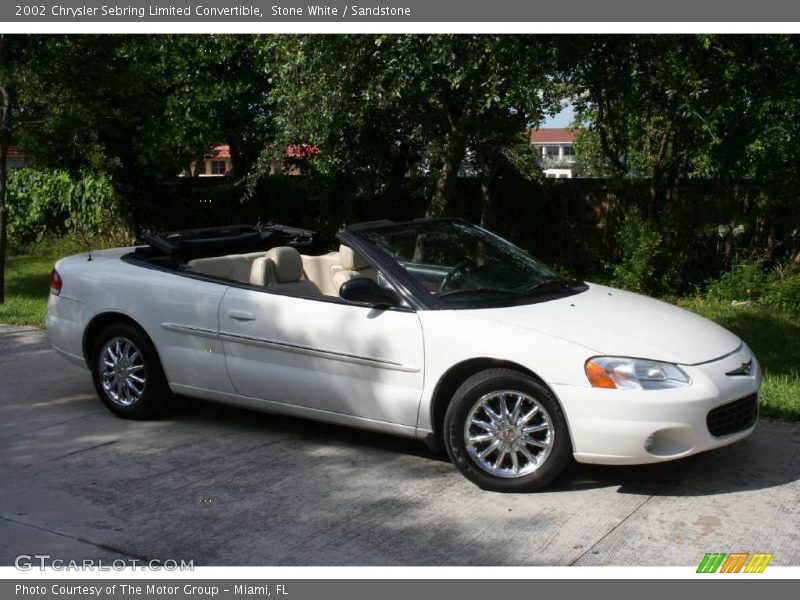 Stone White / Sandstone 2002 Chrysler Sebring Limited Convertible